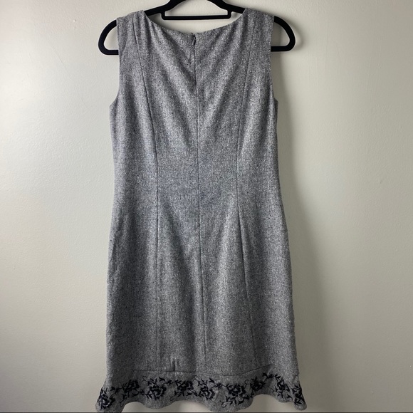 Loft Dress Wool Silk Blend Ruffle Hem - Picture 5 of 5